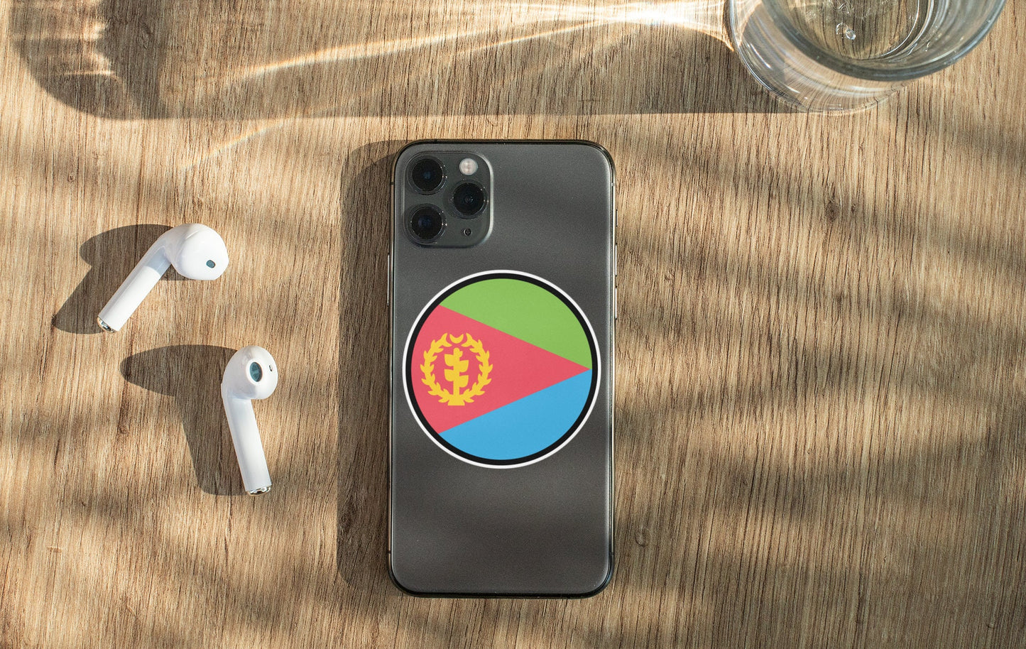 Eritrea Flag Circle Sticker Decal