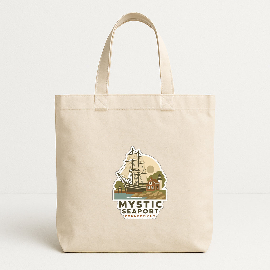Mystic Seaport Connecticut Iron On Heat Transfer Vinyl HTV Die-Cut Symbolic
