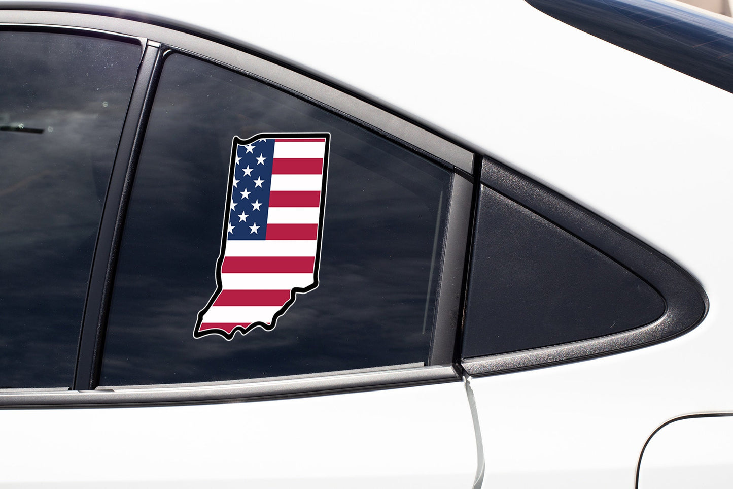 a sticker of the state of arizona on a car