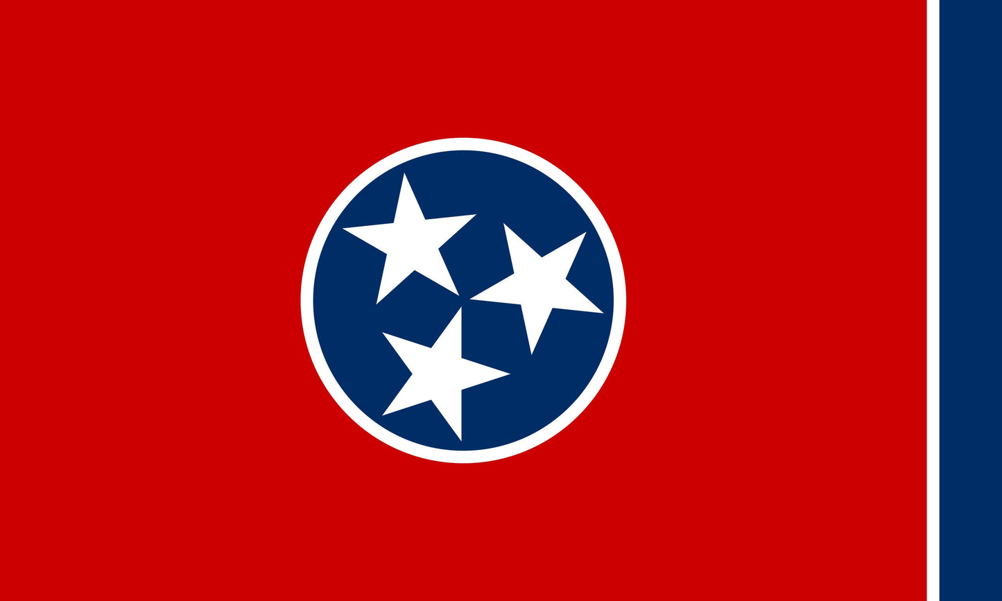 Tennessee State Flag Sticker Decal