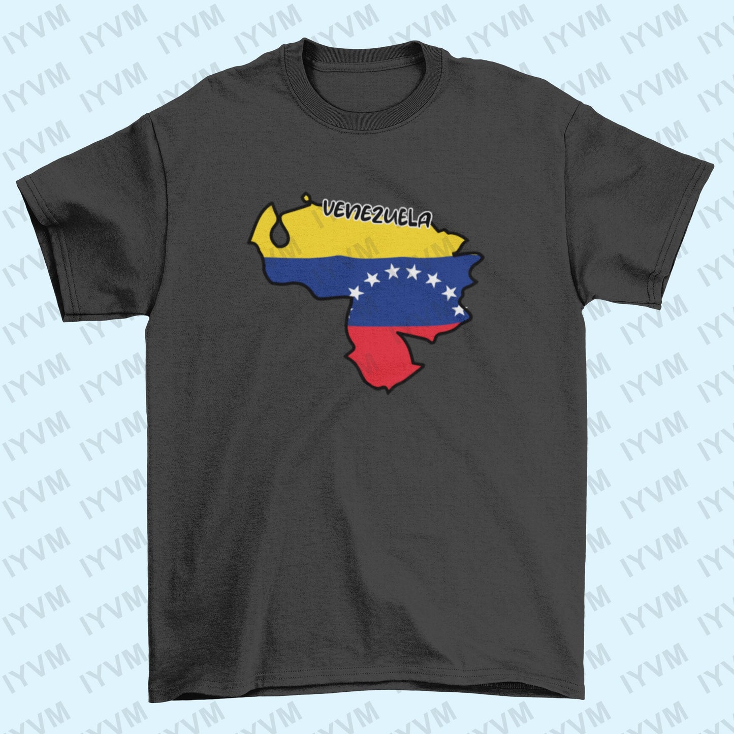 Venezuela Map Iron On Heat Transfer Vinyl HTV / Bolivarian Republic of Venezuela / República Bolivariana de Venezuela / Caracas / Venezuelan