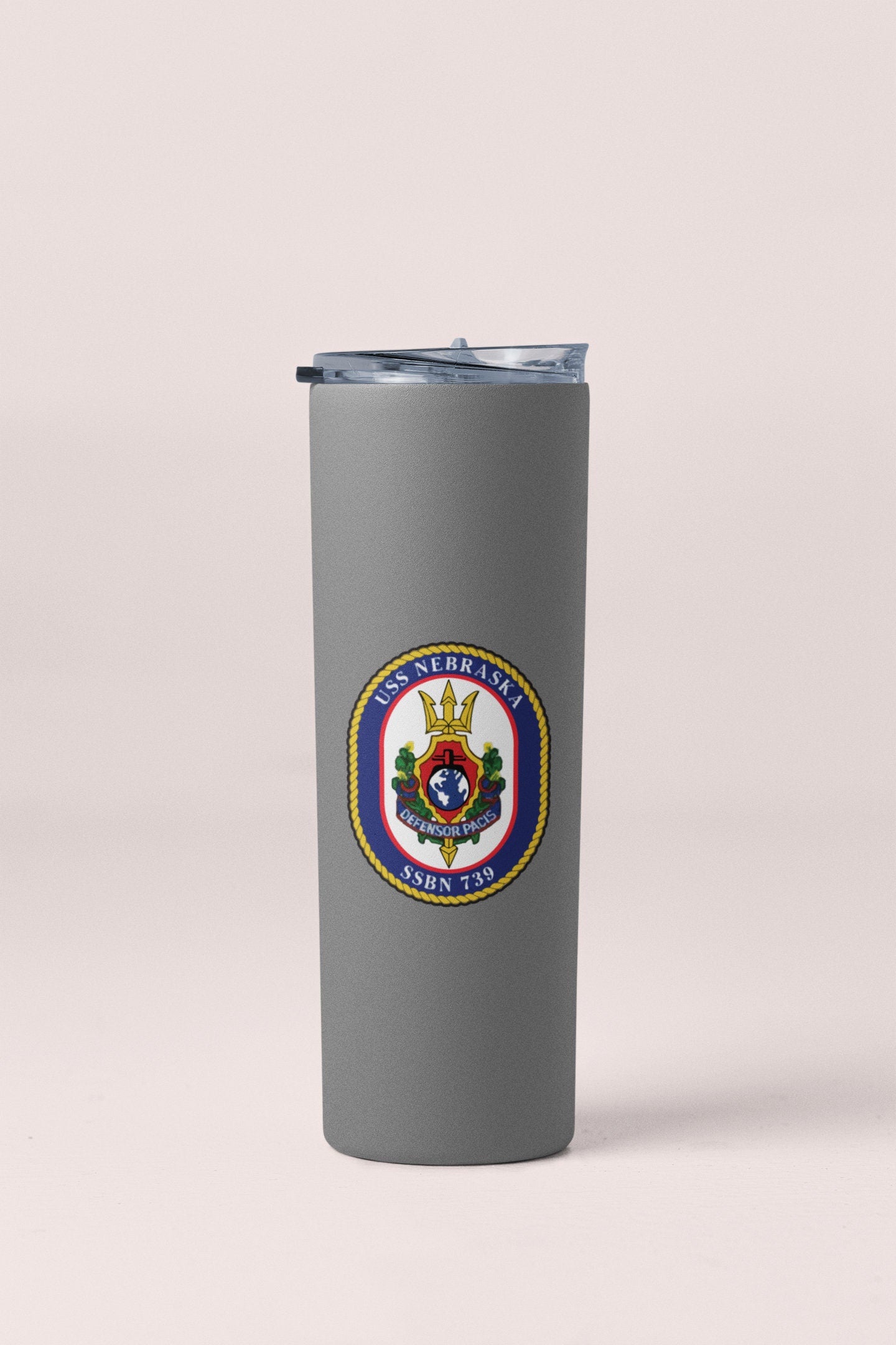 USS Nebraska SSBN-739 Badge Sticker Decal Ohio Class Ballistic Missile Submarine Car Sticker Bumper Sticker for Car Emblem
