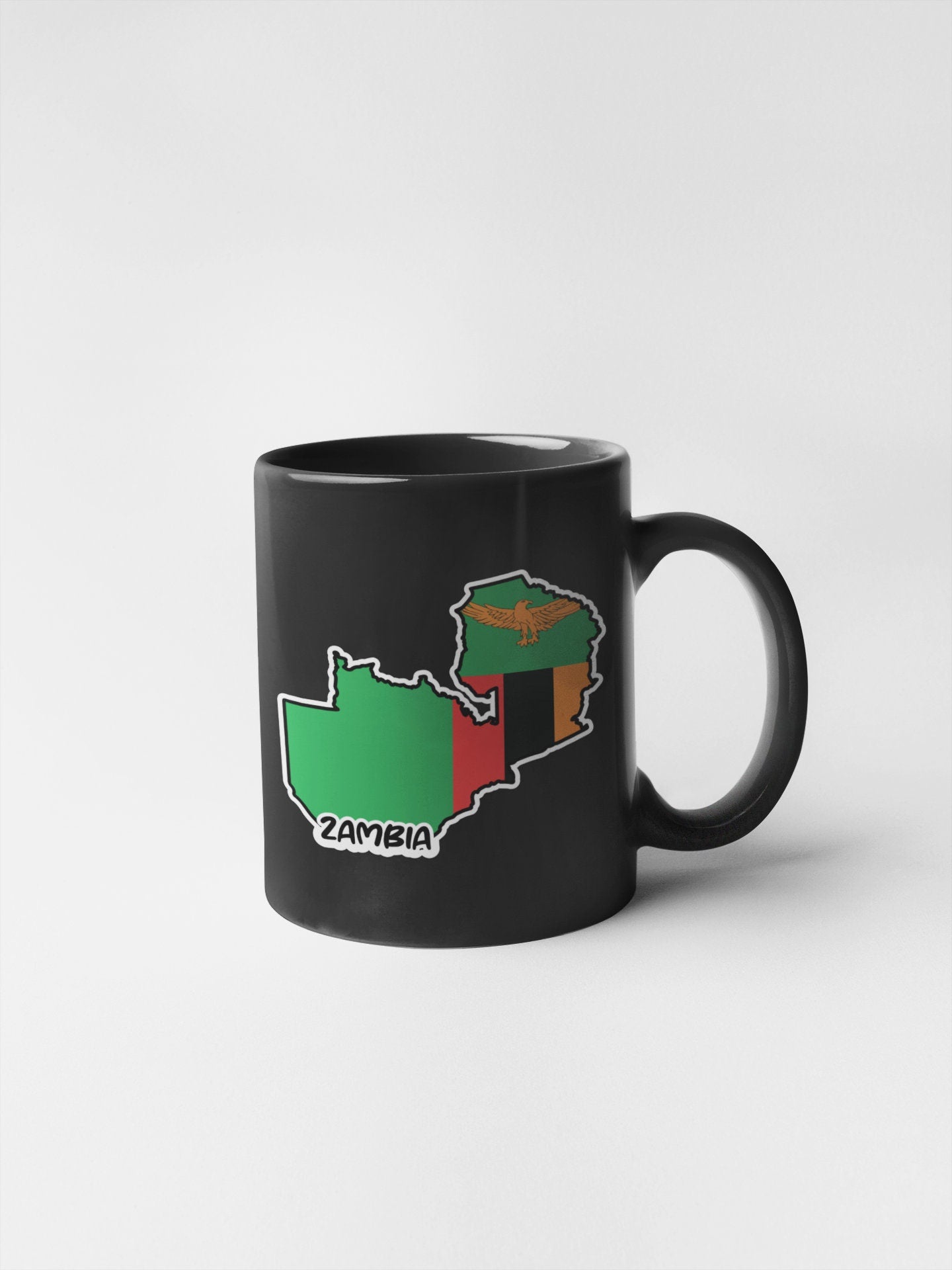 Zambia Map Flag Sticker Decal