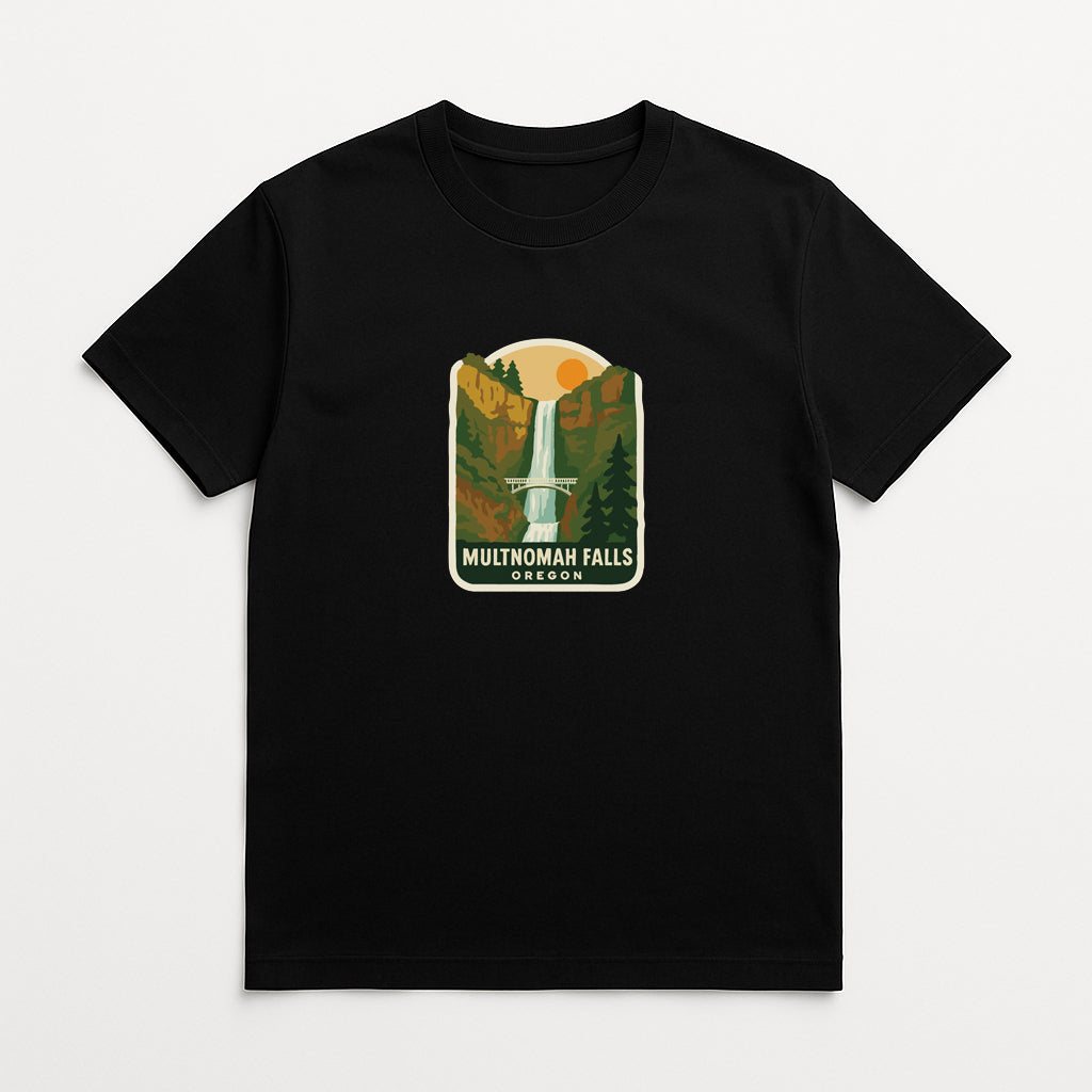 Multnomah Falls Oregon Iron On Heat Transfer Vinyl HTV Die-Cut Symbolic Landmark