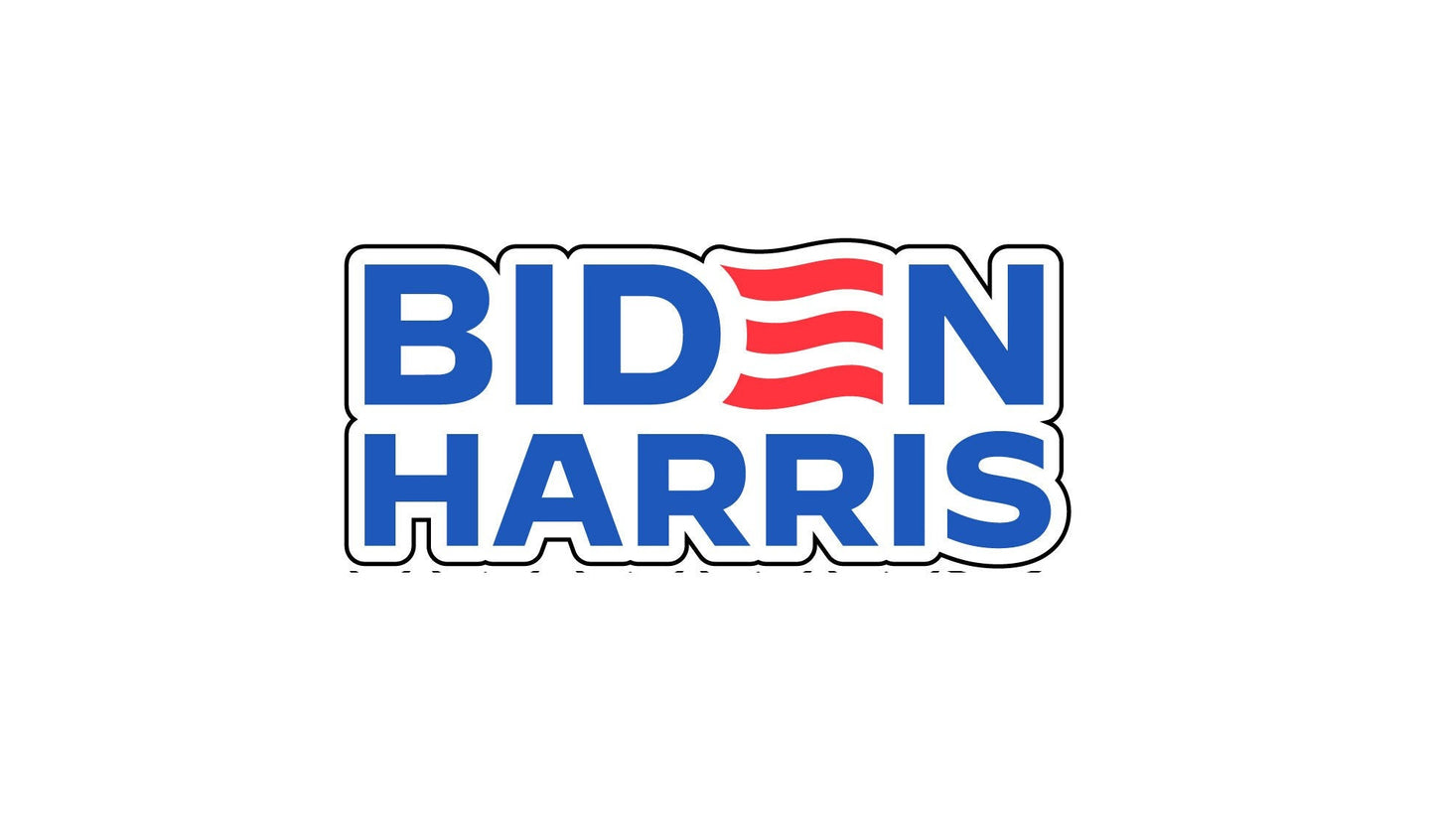Joe Biden Kamala Harris Sticker Decal Democratic Party Democrat 2024 Presidential Election
