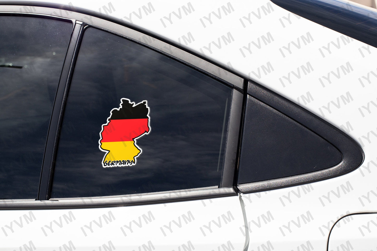 Germany Map Flag Sticker Decal / Federal Republic of Germany / Berlin / German / Bundesrepublik Deutschland