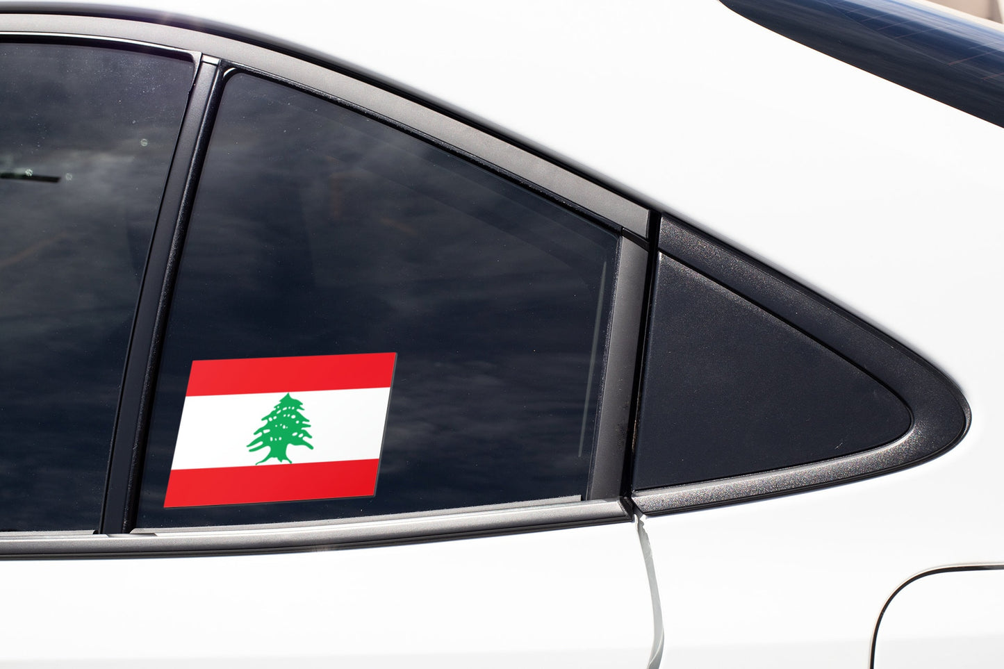 Lebanon Flag Sticker Decal / Republic of Lebanon / Lebanese Republic / Beirut / Lebanese