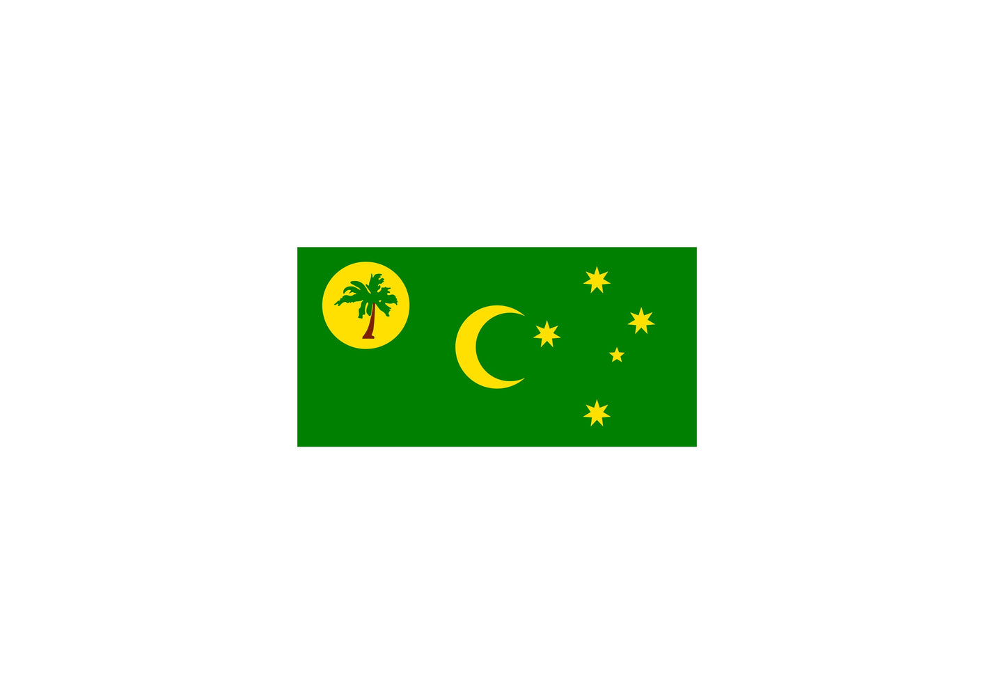 Cocos Islands Keeling Flag Sticker Decal