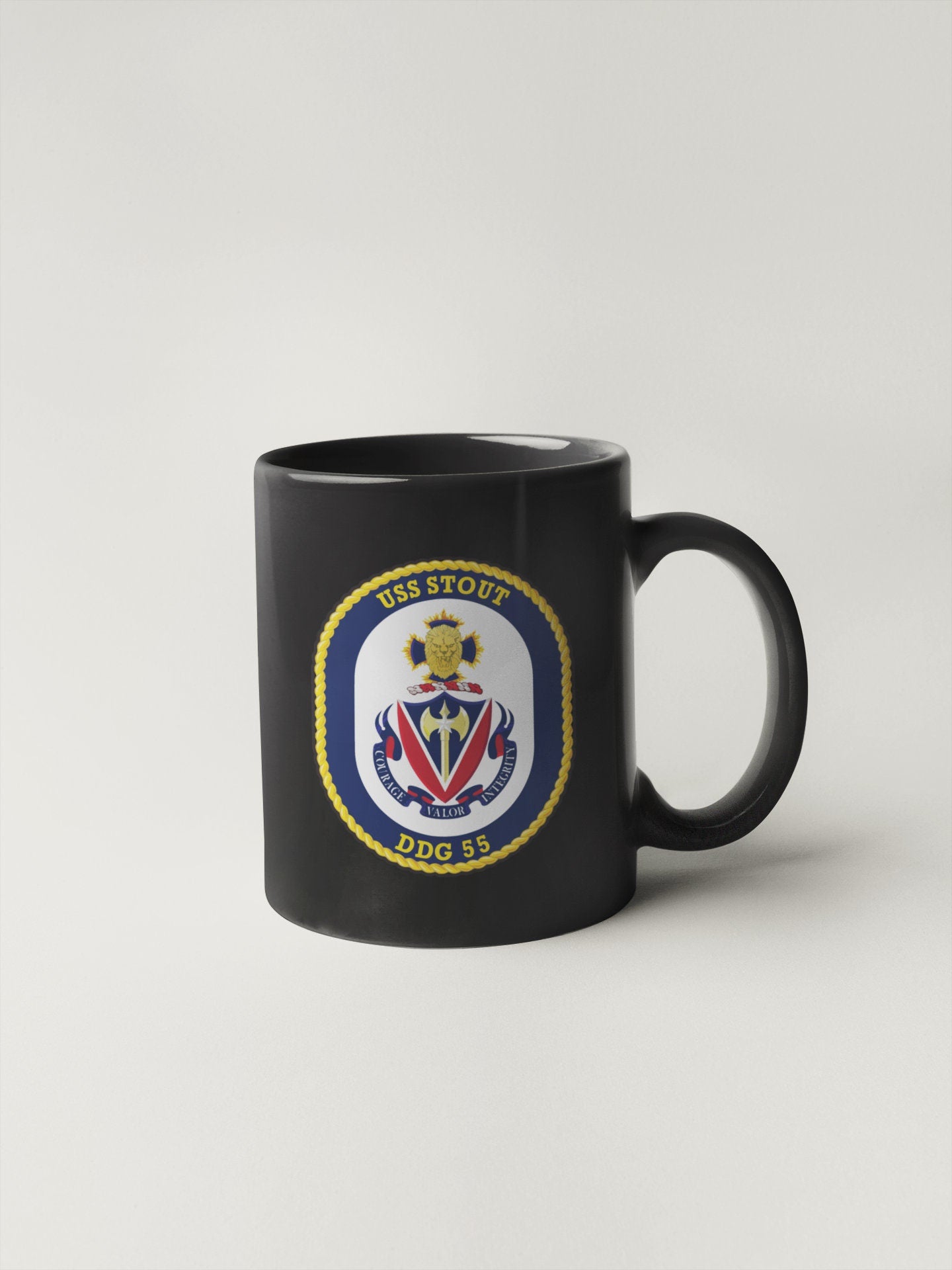 USS Stout DDG-55 Badge Sticker Decal Arleigh Burke Class Destroyer Car Sticker Bumper Sticker for Car Emblem