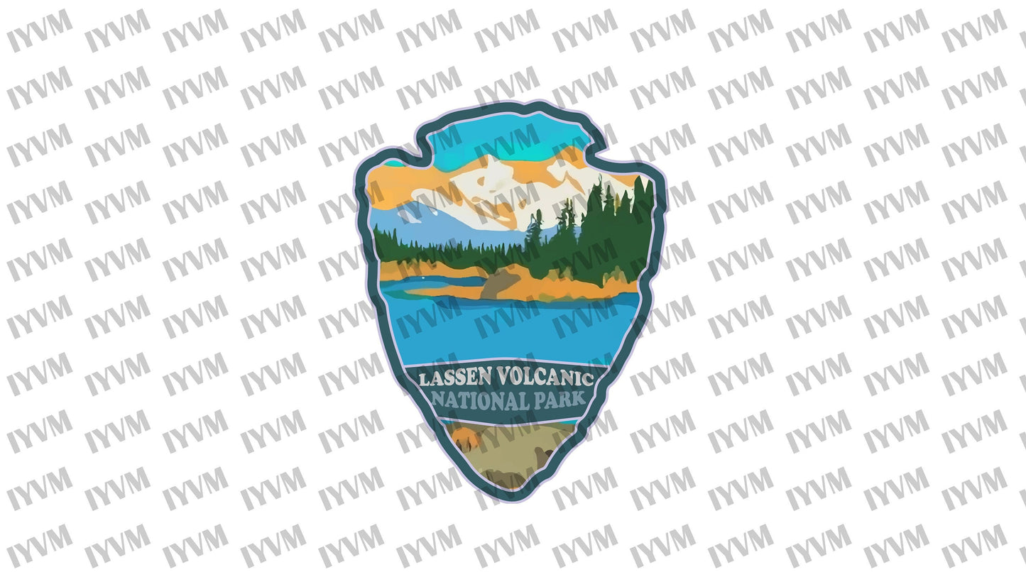 Lassen Volcanic National Park Sticker Decal - US National Parks Series