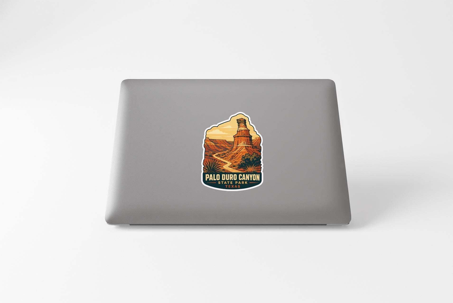A sticker depicting the Palisades Door in the Palisades Door State Park, with the text "Palisades Door State Park" printed on it.