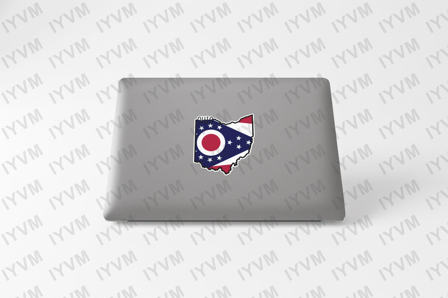 State of Ohio Map Flag Sticker Decal  USA Ohio State  Columbus  The Buckeye State  Birthplace of Aviation  The Heart of It All
