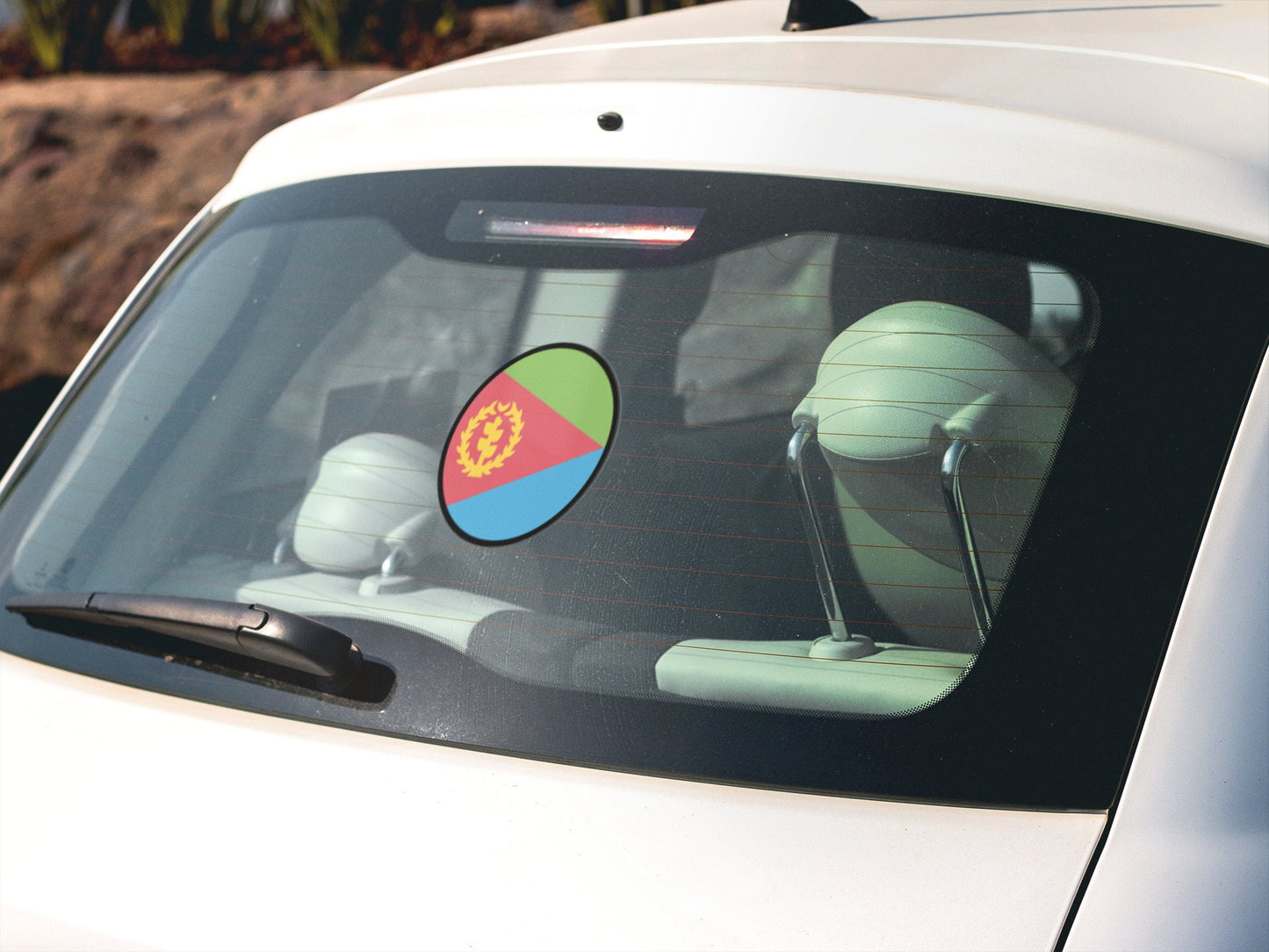 Eritrea Flag Circle Sticker Decal