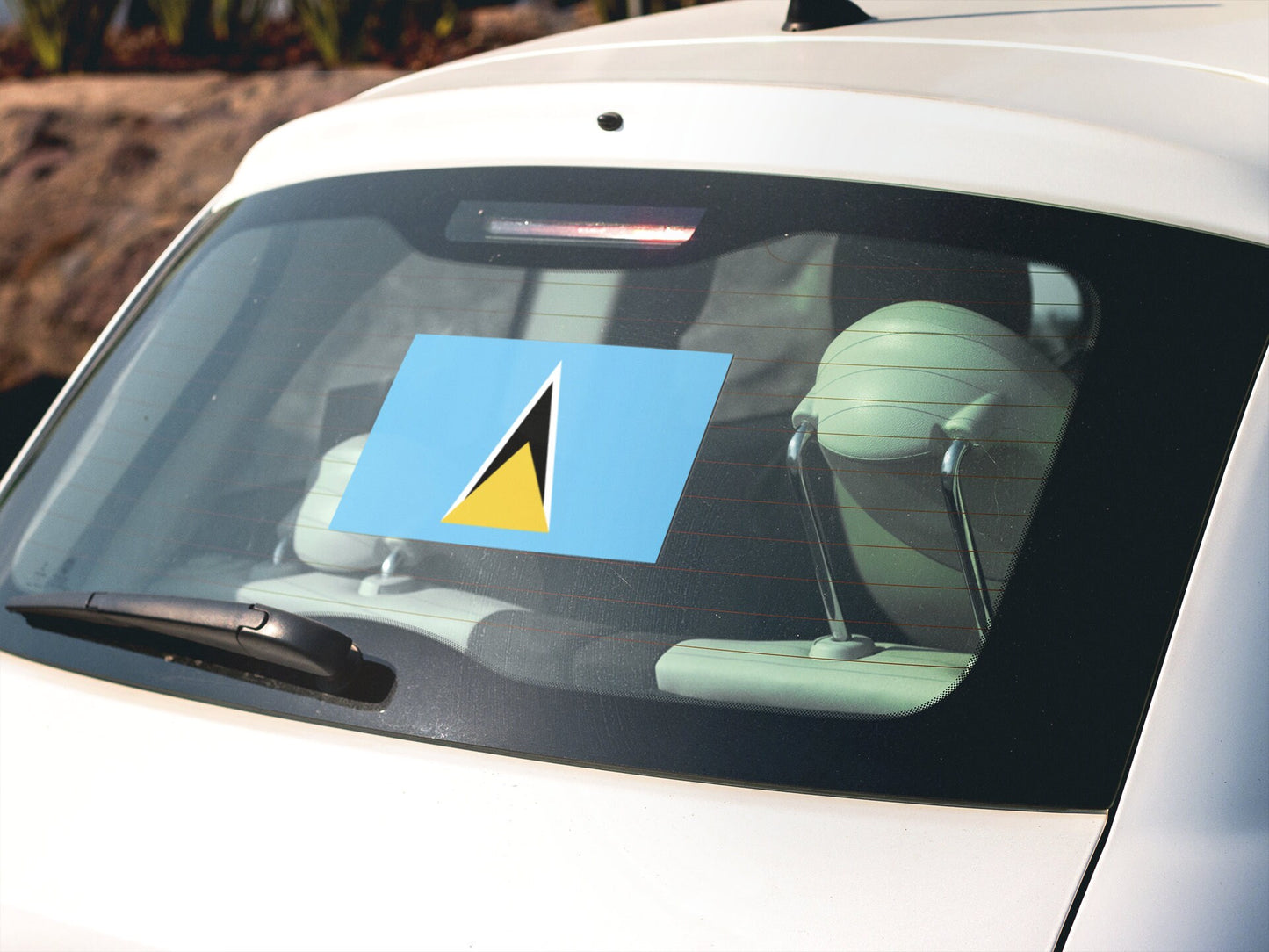 Saint Lucia Flag Sticker Decal