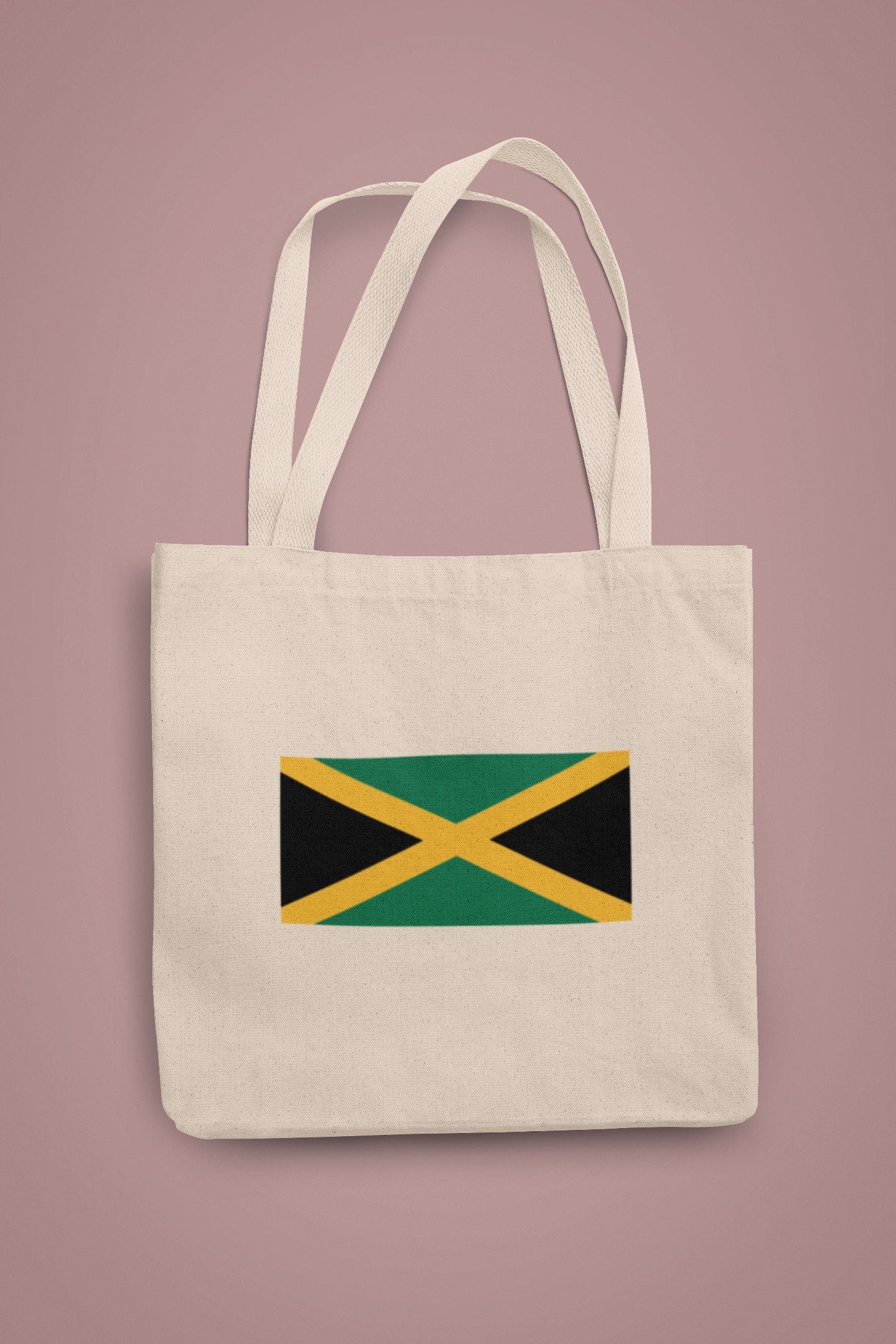 Jamaica Flag Iron On Heat Transfer Vinyl HTV / Jumieka / Kingston / Jamaican / Out of Many, One People