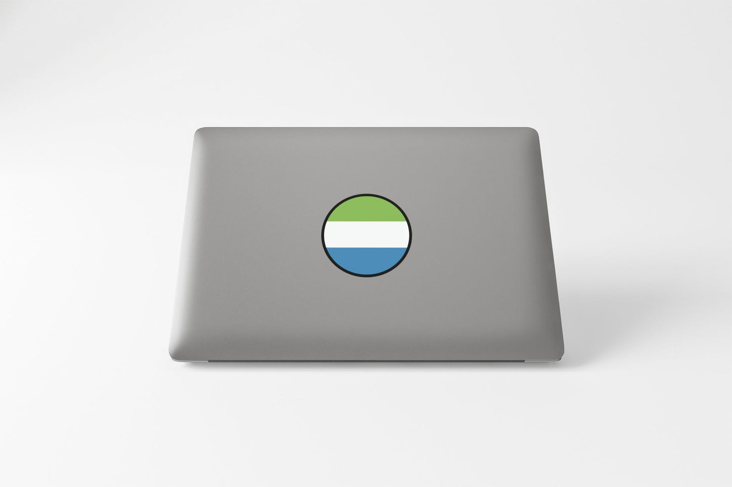 Sierra Leone Flag Circle Sticker Decal