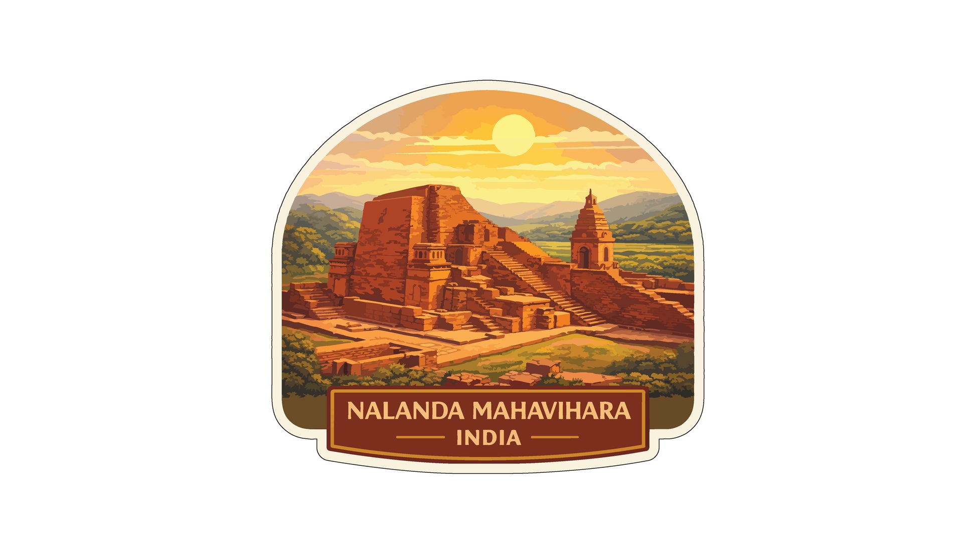 the Nalanda Mahavihara, a significant landmark in India.