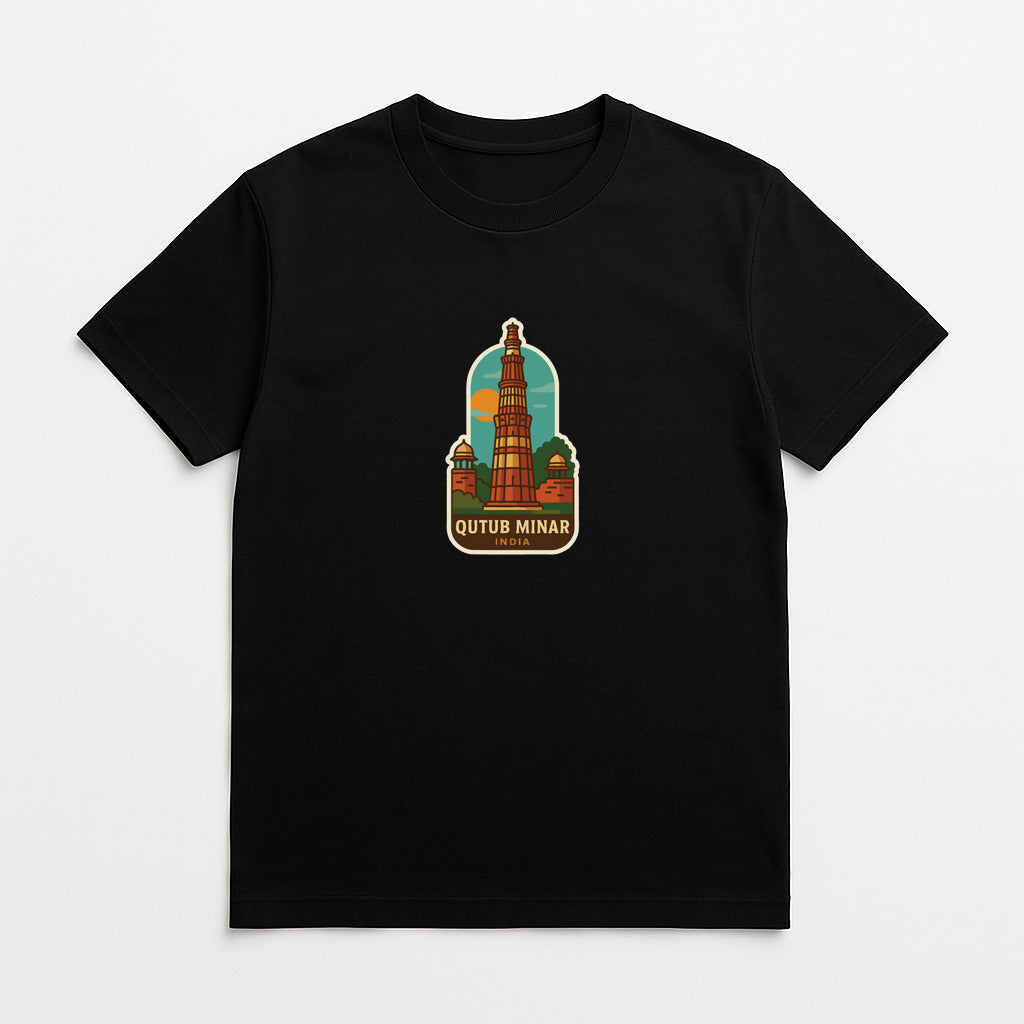 Qutub Minar India Iron On Heat Transfer Vinyl HTV Die-Cut Symbolic Landmark