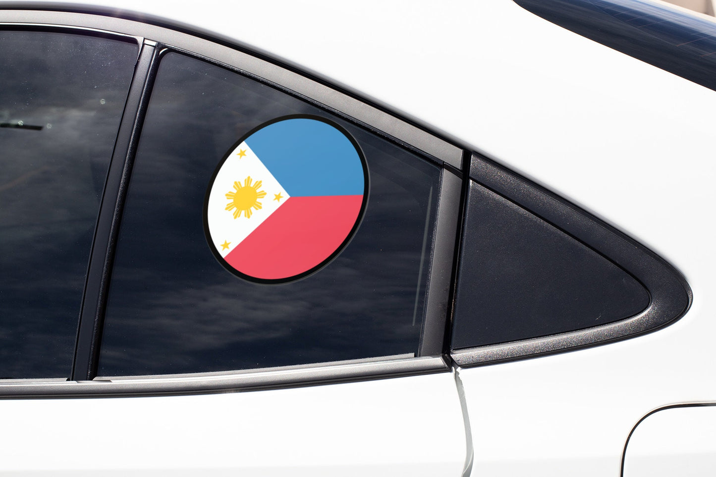 Philippines Flag Circle Sticker Decal