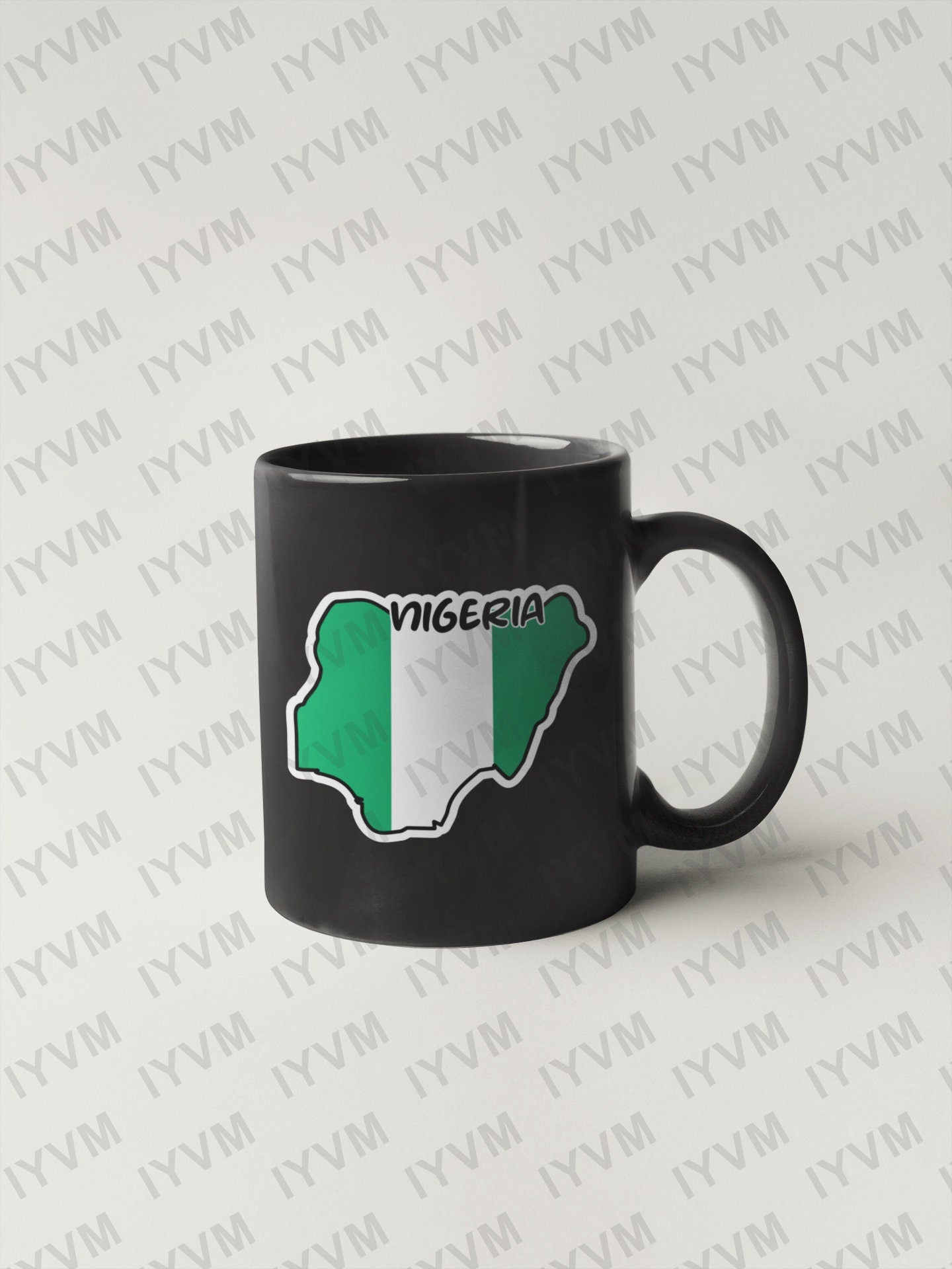 Nigeria Map Flag Sticker Decal / Federal Republic of Nigeria / Unity and Faith, Peace and Progress / Abuja / Jamhuriyar Tarayyar Najeriya