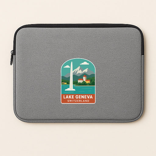 Lake Geneva Switzerland Iron On Heat Transfer Vinyl HTV Die-Cut Symbolic