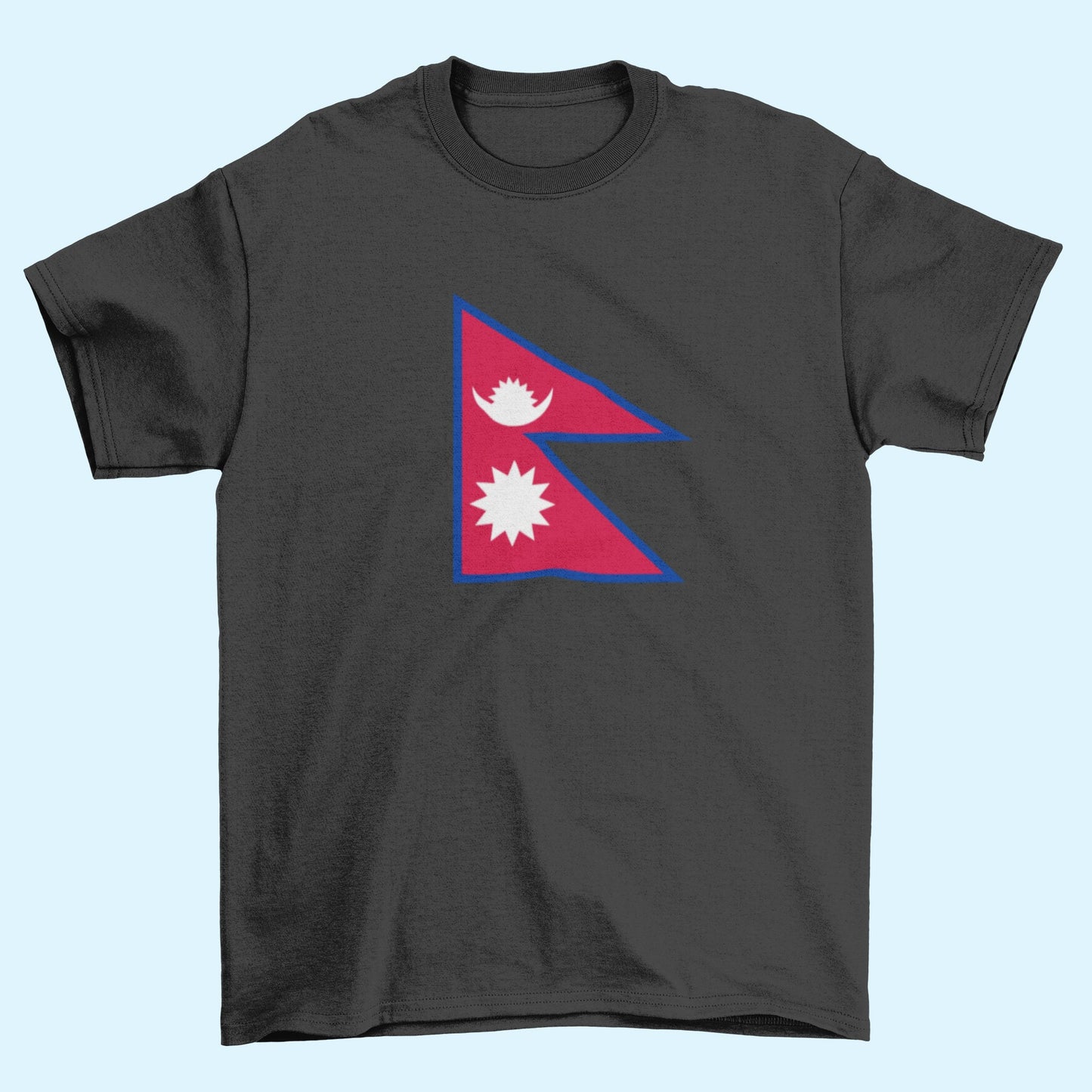 Nepal Flag Iron On Heat Transfer Vinyl HTV Federal Democratic Republic of Nepal "Janani Janmabhumishcha Swargadapi Gariyasi Kathmandu Nepali