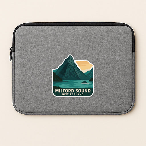 Milford Sound New Zealand Iron On Heat Transfer Vinyl HTV Die-Cut Symbolic