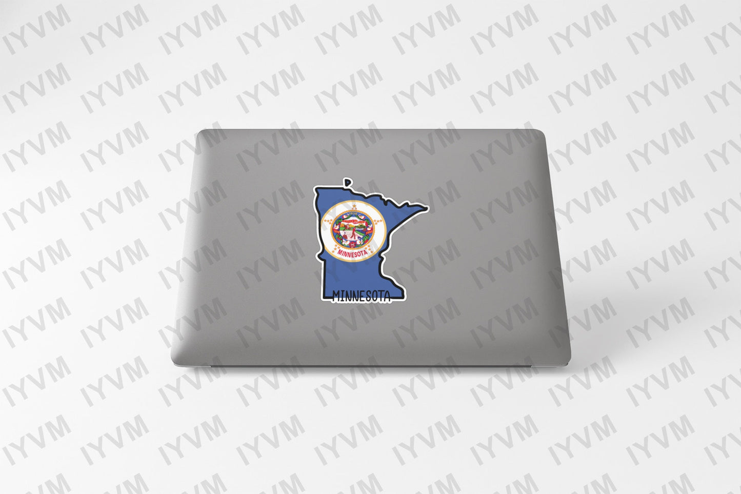 State of Minnesota Map Flag Sticker Decal  USA Minnesota State  St. Paul  The North Star State  Gopher State  Land of 10,000 Lakes 