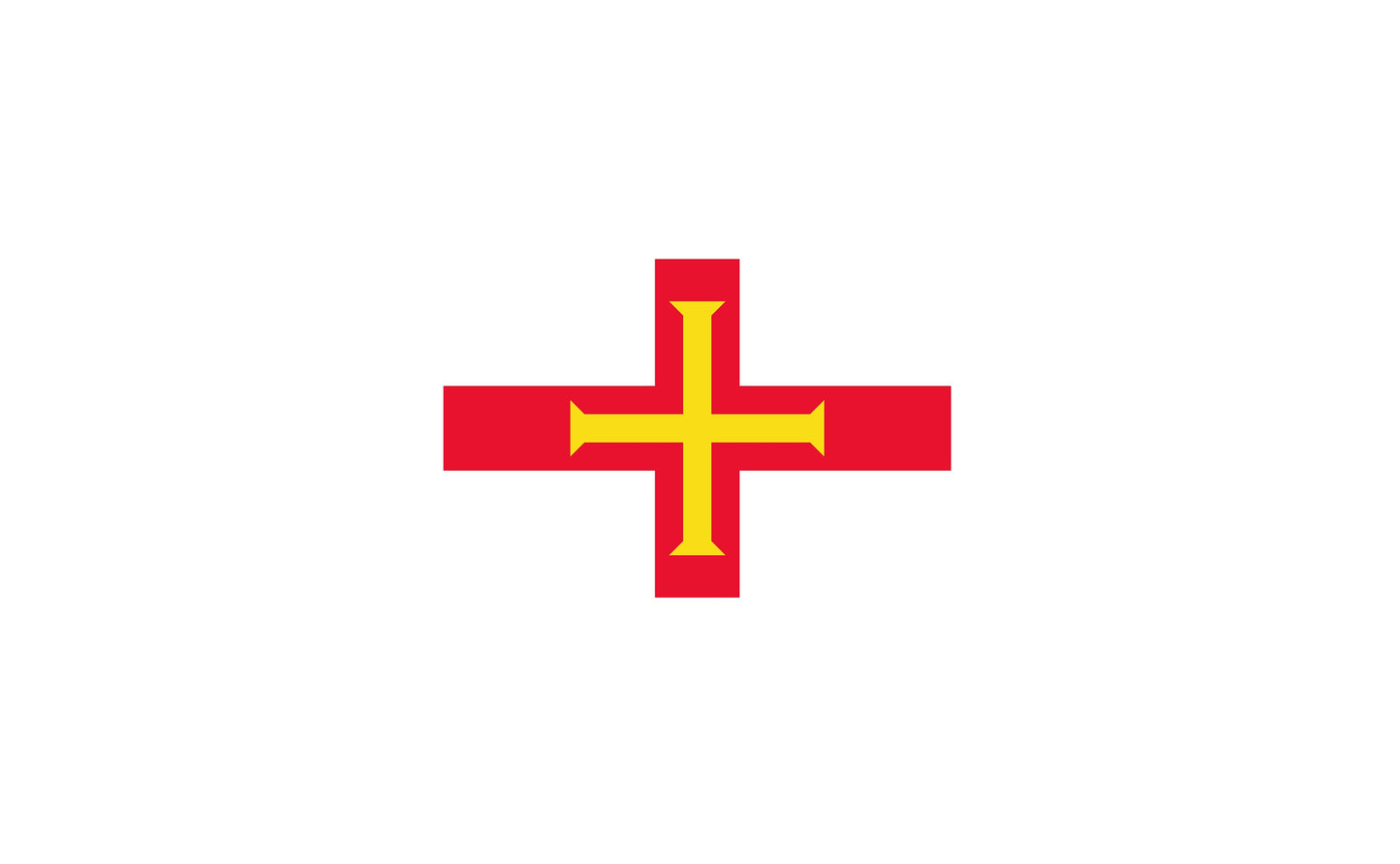 Guernsey Flag Sticker Decal