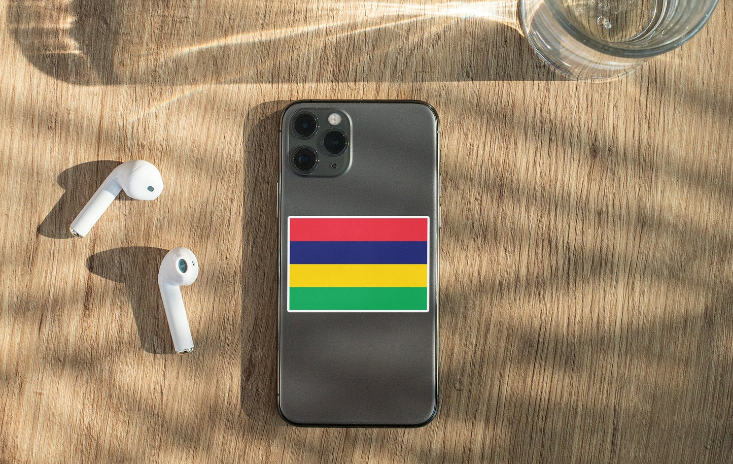 Mauritius Flag Sticker Decal