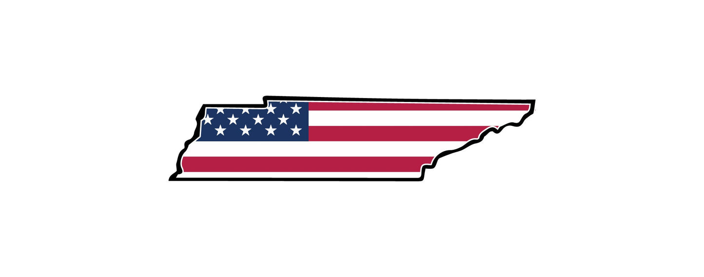 a map of the state of indiana with the american flag