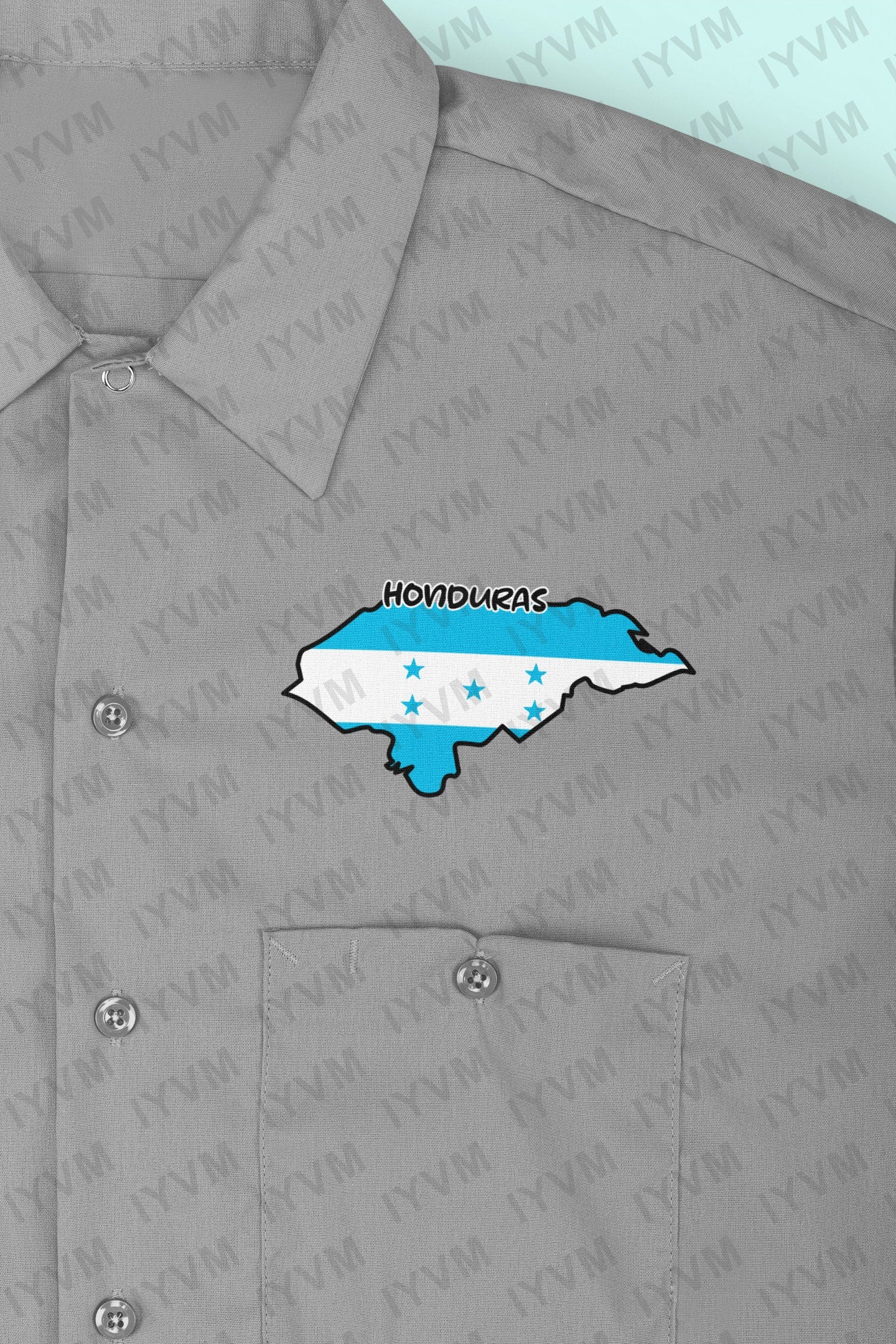 Honduras Map Iron On Heat Transfer Vinyl HTV / Republic of Honduras / Libre, Soberana e Independiente / Tegucigalpa / Honduran