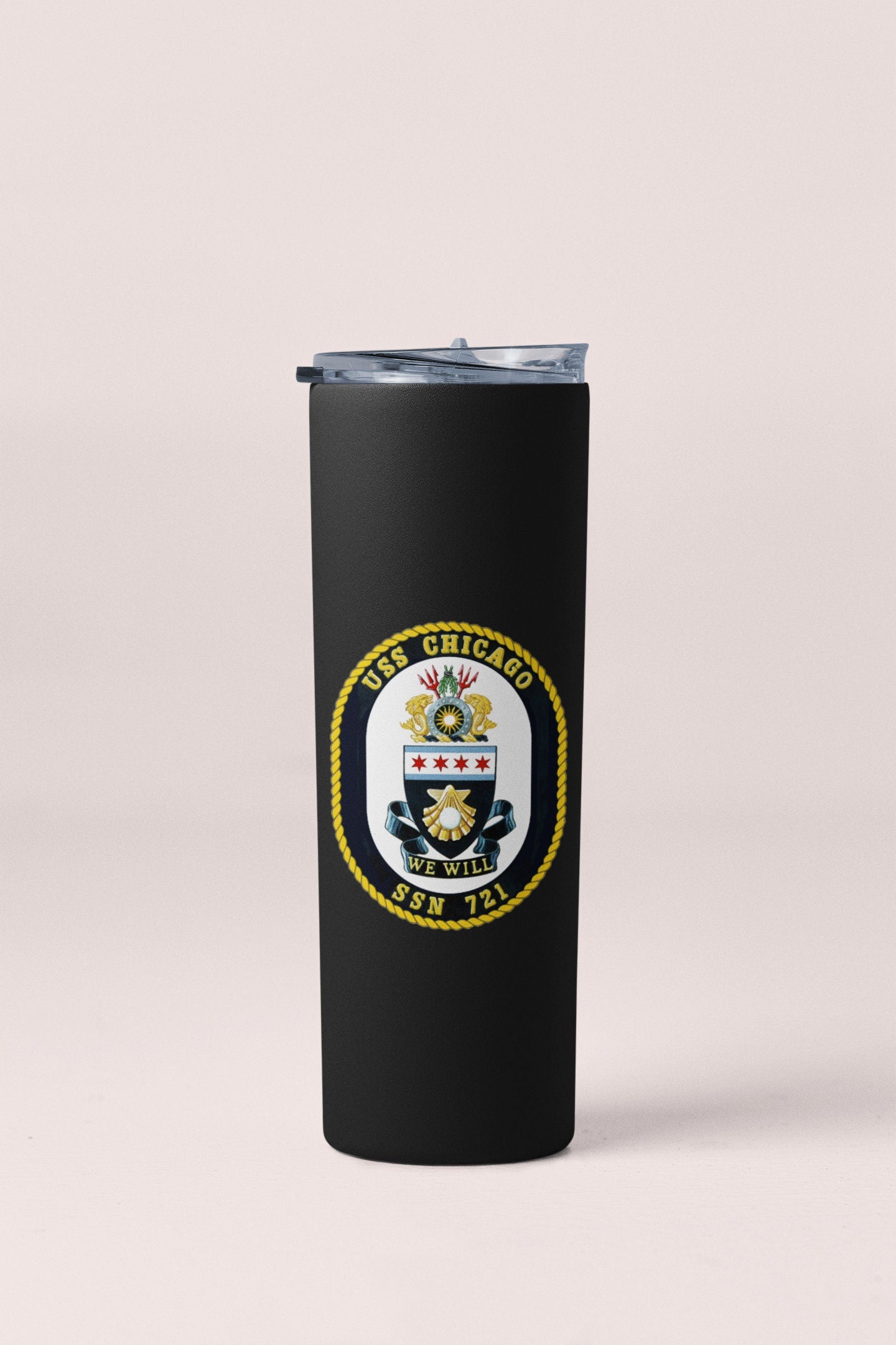 USS Chicago SSN-721 Badge Sticker Decal Los Angeles Class Attack submarine Car Sticker Bumper Sticker for Car Emblem