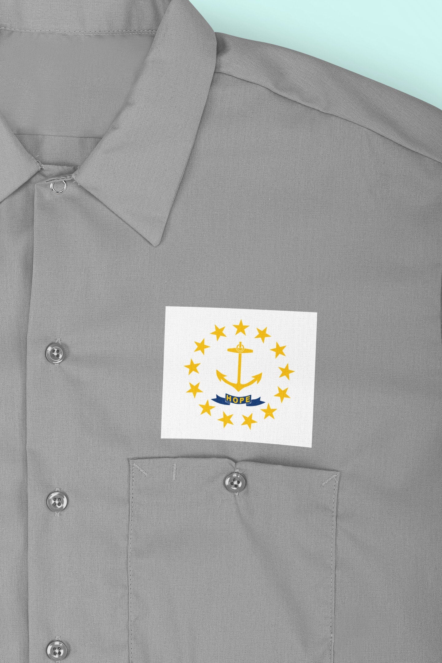State of Rhode Island Flag Iron On Heat Transfer Vinyl HTV  Rhode Island State  Providence  The Ocean State  Little Rhody  Rogues Island /