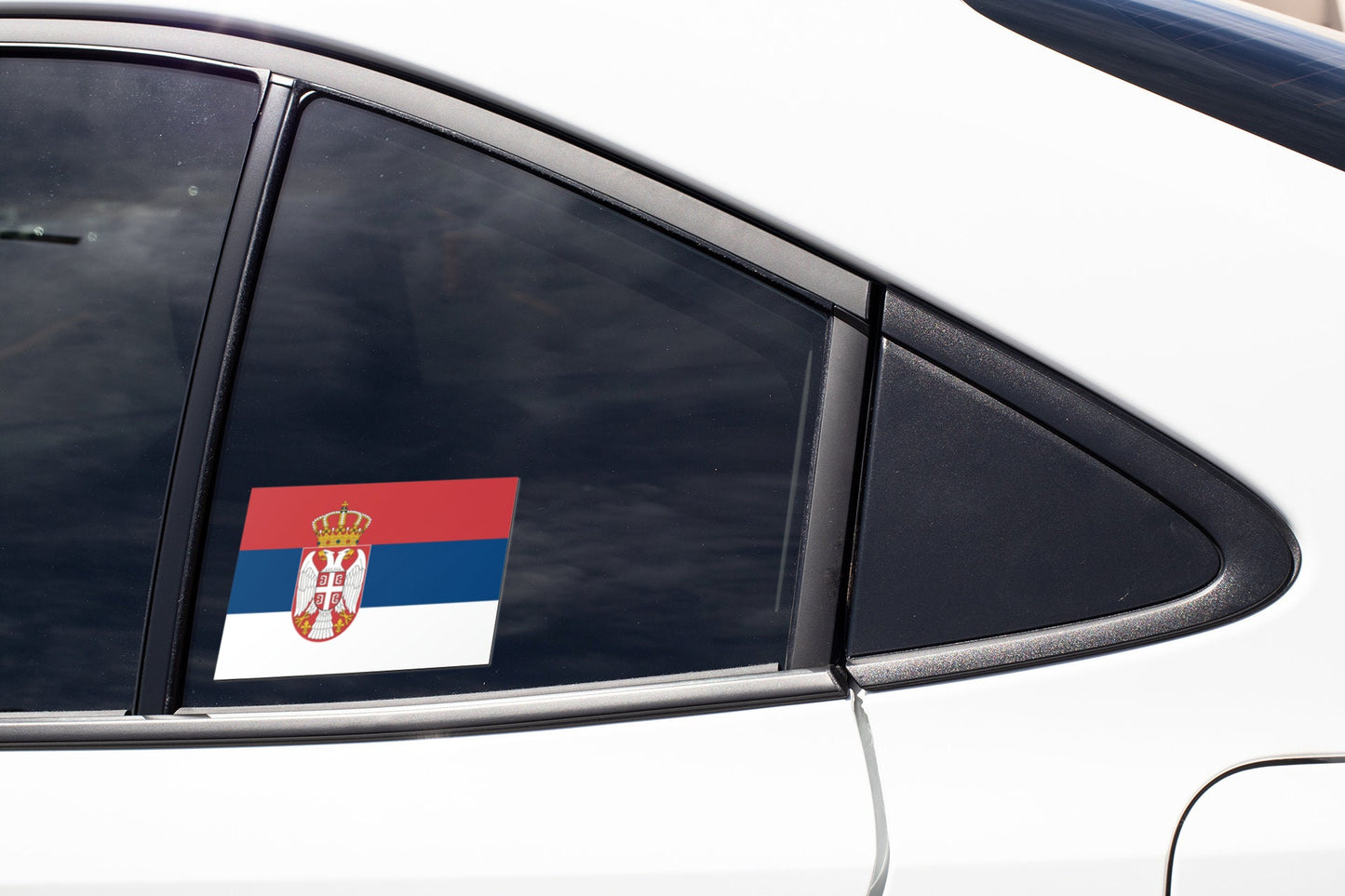 Serbia Flag Sticker Decal / Republic of Serbia / Република Србија / Belgrade / Serbian /