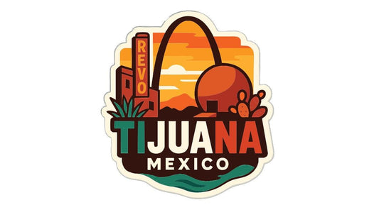 a colorful and stylized logo for the city of Tijuca, Mexico.