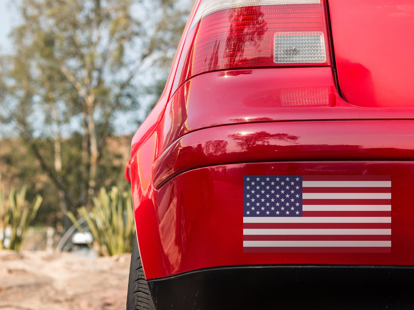 USA Flag Sticker Decal / United States of America / In God We Trust / Washington DC / American
