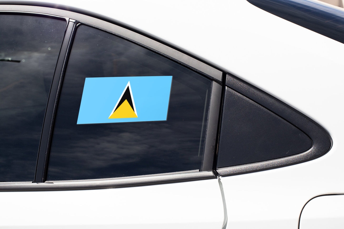 Saint Lucia Flag Sticker Decal