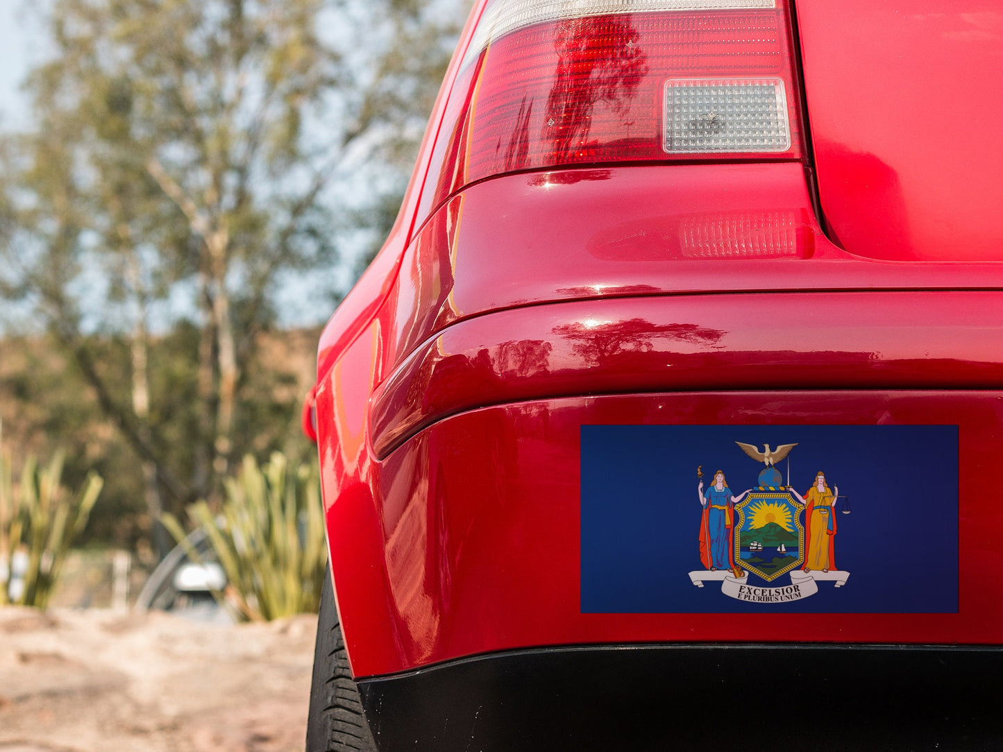 New York State Flag Vinyl Sticker Decal