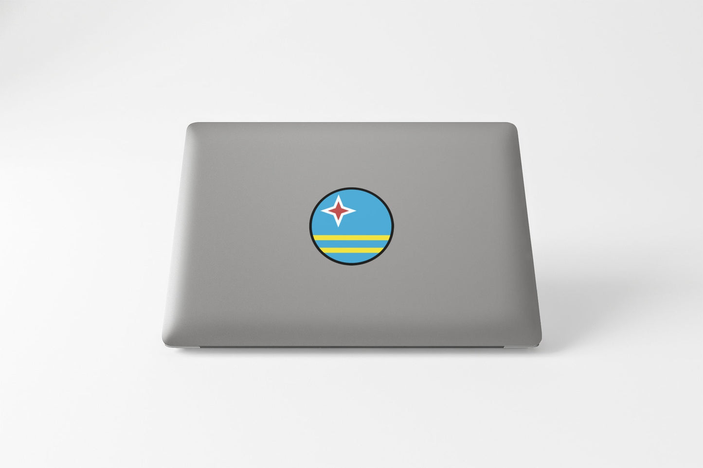 Aruba Flag Circle Sticker Decal
