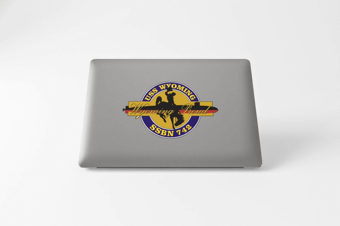 USS Wyoming SSBN-742 Badge Sticker Decal Ohio Class Ballistic missile submarine Car Sticker Bumper Sticker for Car Emblem