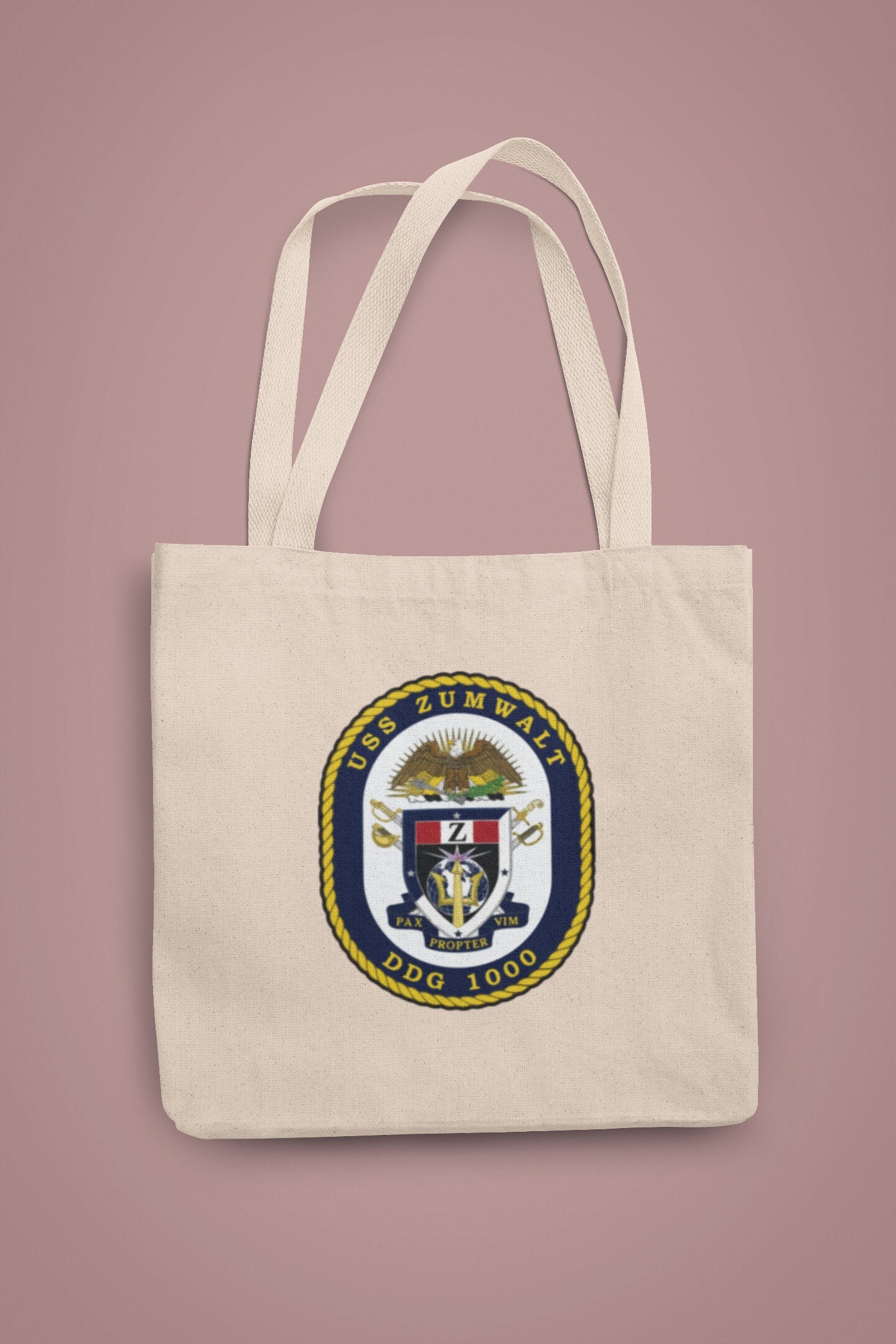 USS Zumwalt DDG-1000 Badge Iron On Heat Transfer Vinyl HTV Zumwalt Class Destroyer