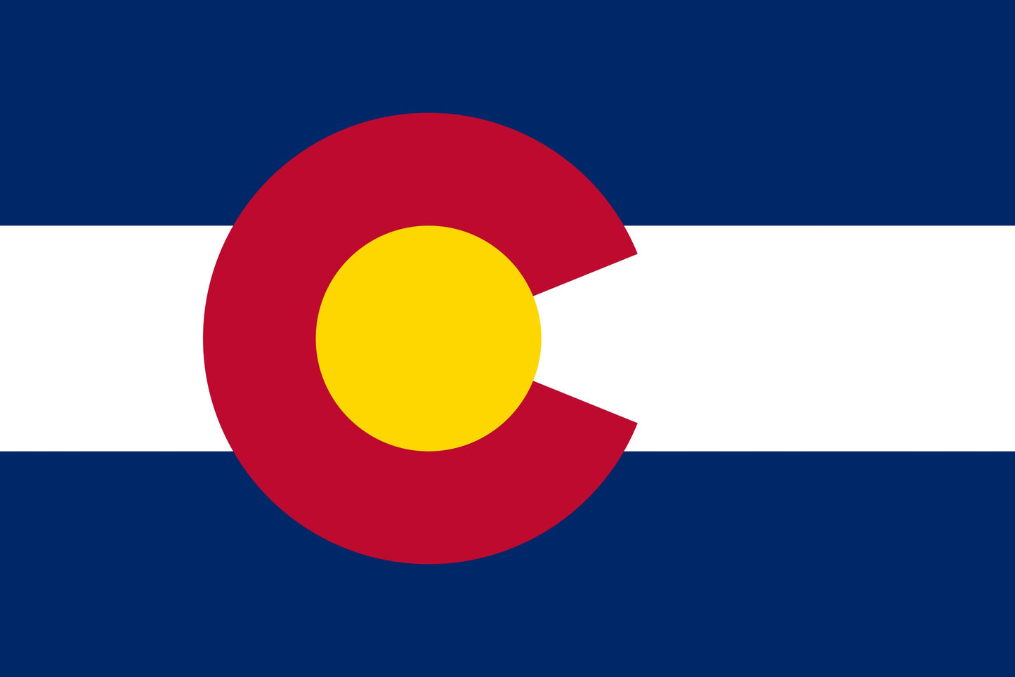 State of Colorado Flag Iron On Heat Transfer Vinyl HTV State  Denver  The Centennial State  Buffalo Plains State  Colorful Colorado