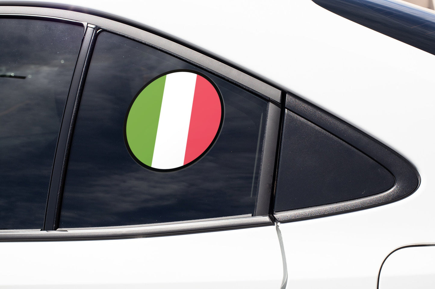 Italy Flag Circle Sticker Decal