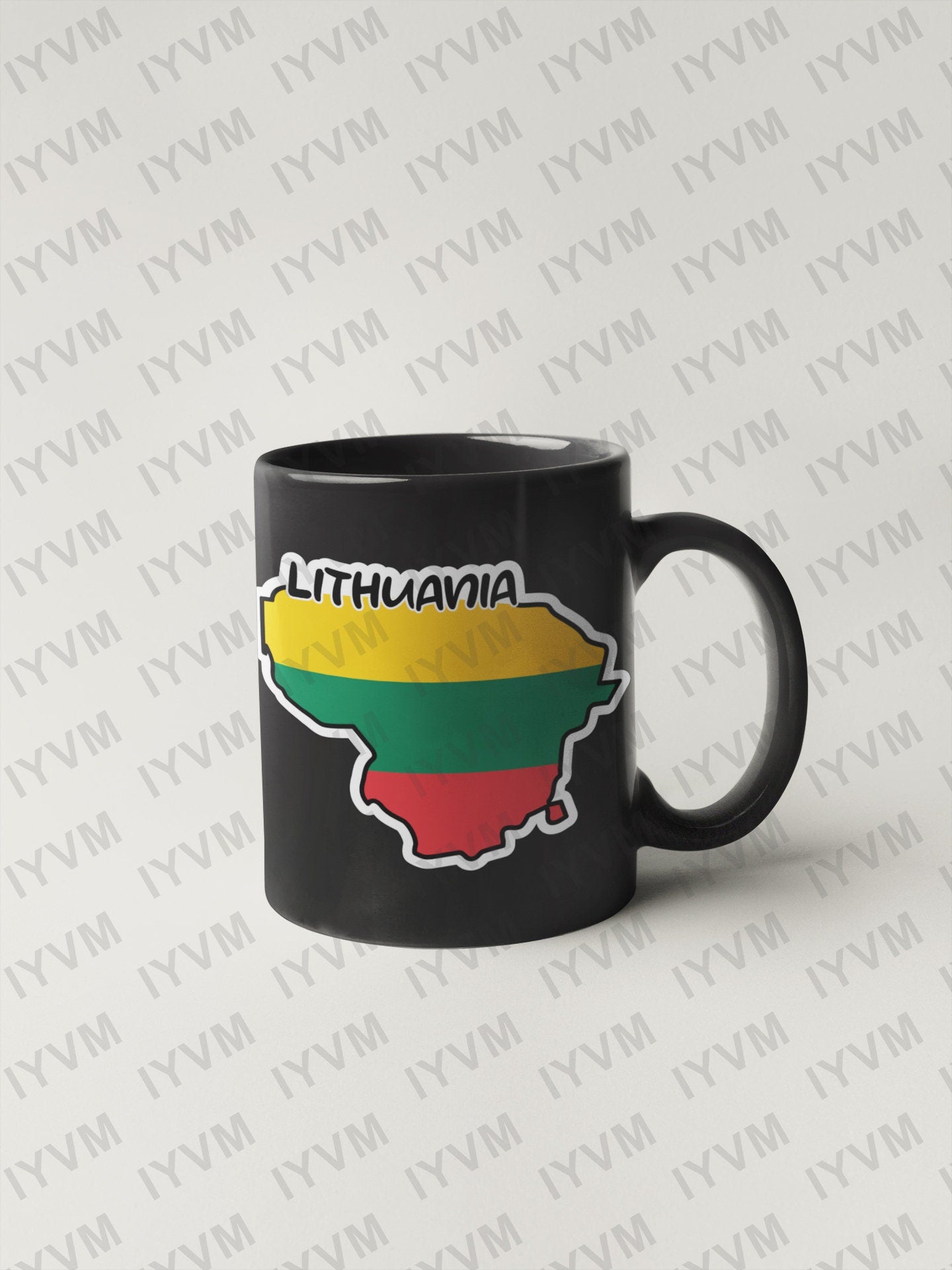 Lithuania Map Flag Sticker Decal / Republic of Lithuania / Lietuvos Respublika / Vilnius / Lithuanian