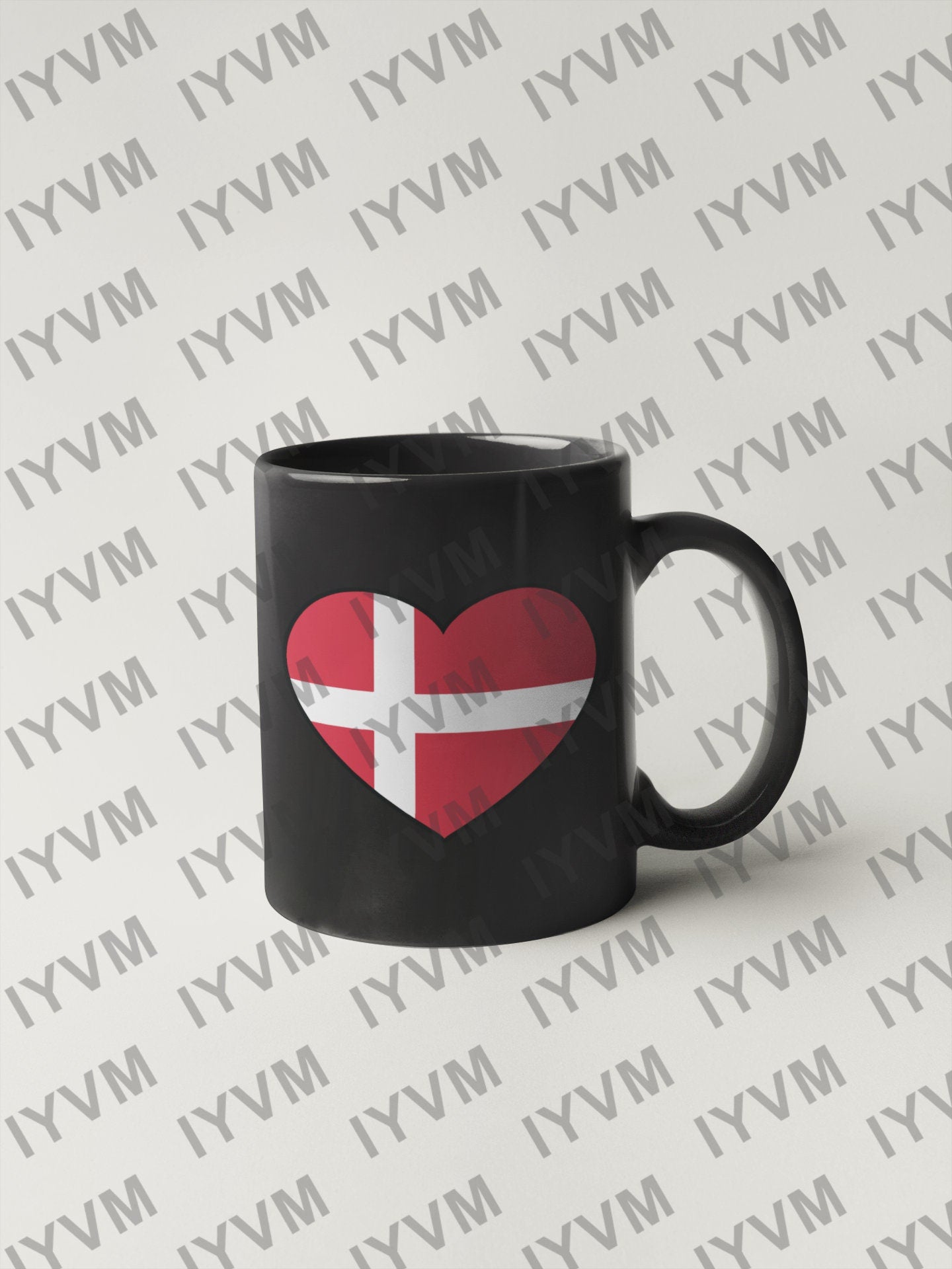 Denmark Flag Heart Sticker Decal / Copenhagen / Guds hjælp, folkets kærlighed, Danmarks styrke / Danish