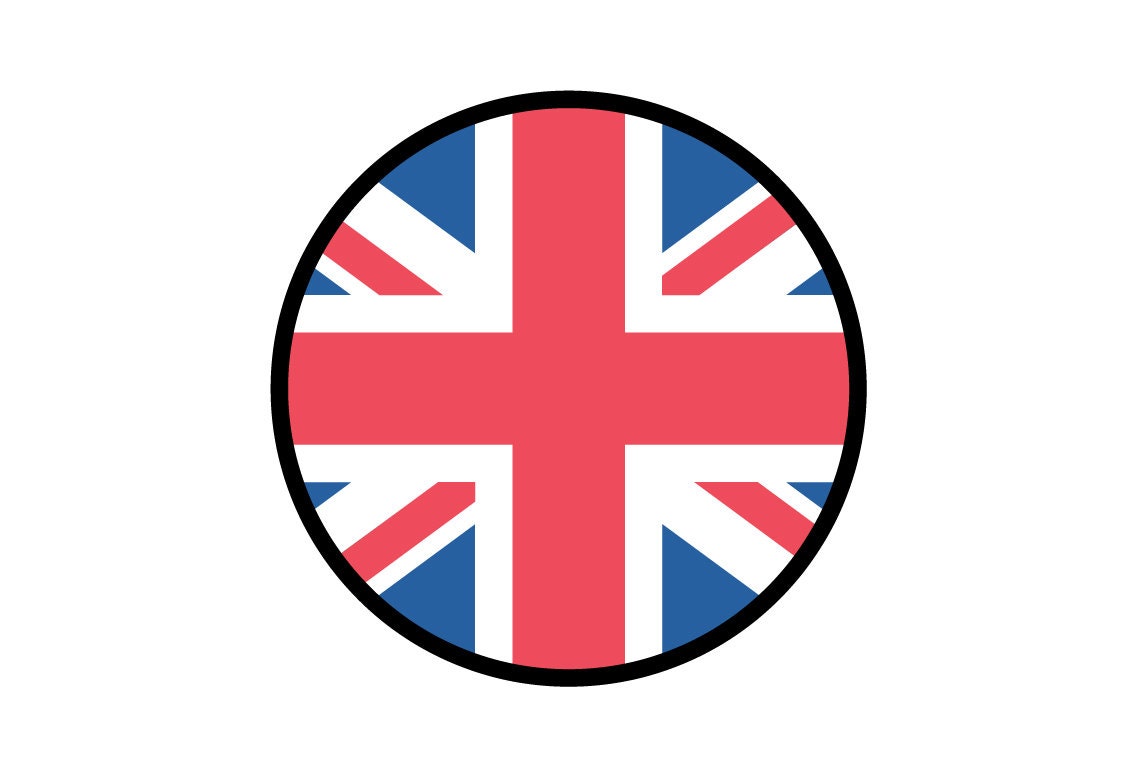 United Kingdom Flag Circle Sticker Decal