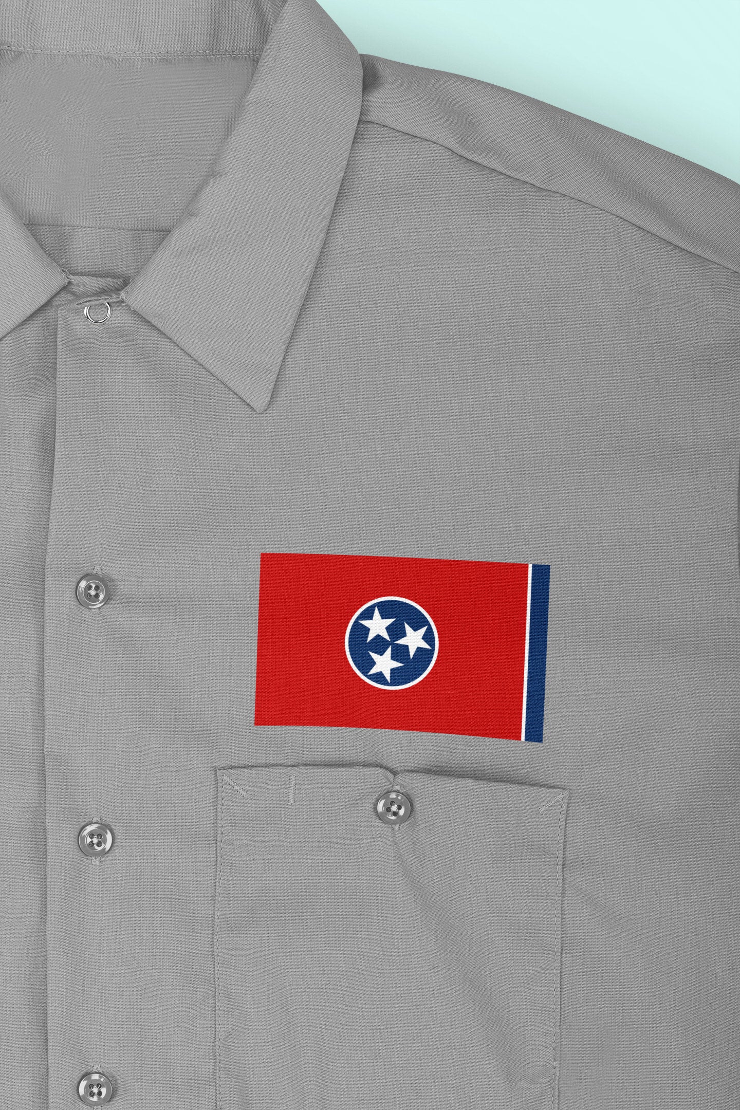 State of Tennessee Flag Iron On Heat Transfer Vinyl HTV  Tennessee State  Nashville  The Volunteer State  Big Bend State  Butternut State /