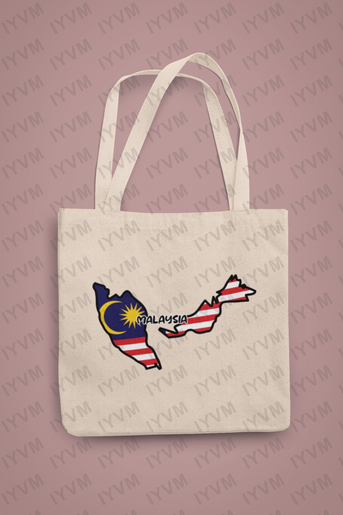 Malaysia Map Iron On Heat Transfer Vinyl HTV / Bersekutu Bertambah Mutu / Putrajaya / Malaysian Active