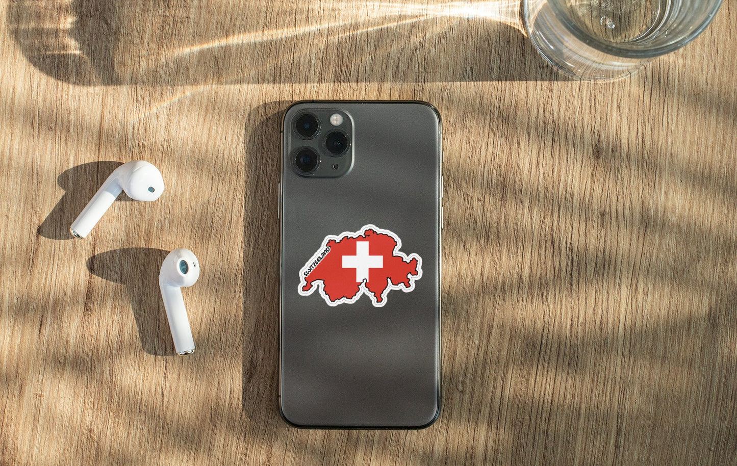 Switzerland Map Flag Sticker Decal